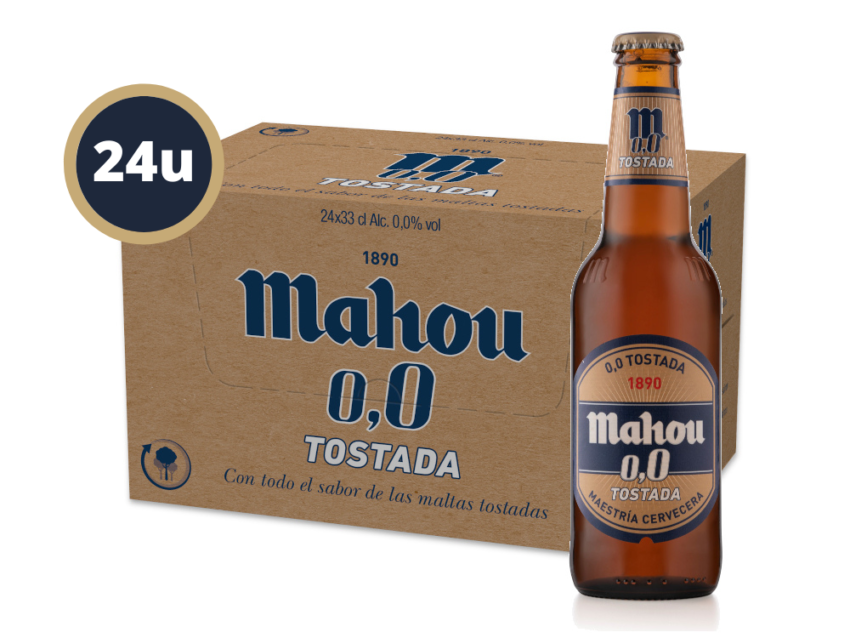 Caja Mahou Tostada Sin Alcohol 24x330cc